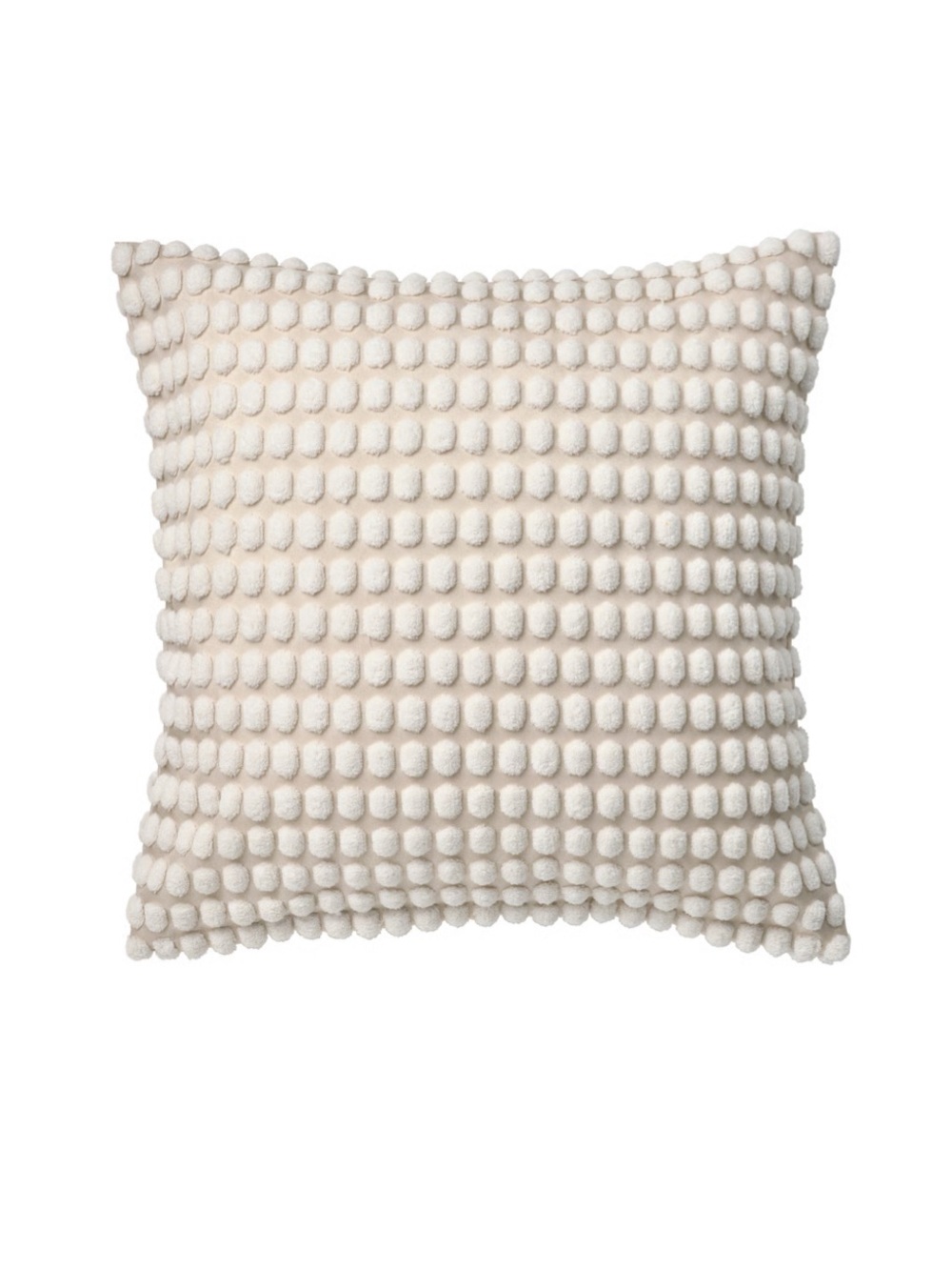 White Cotton Comforter Full/Queen Set with Off White Decorative Cushion Covers - Picture 9 of 10